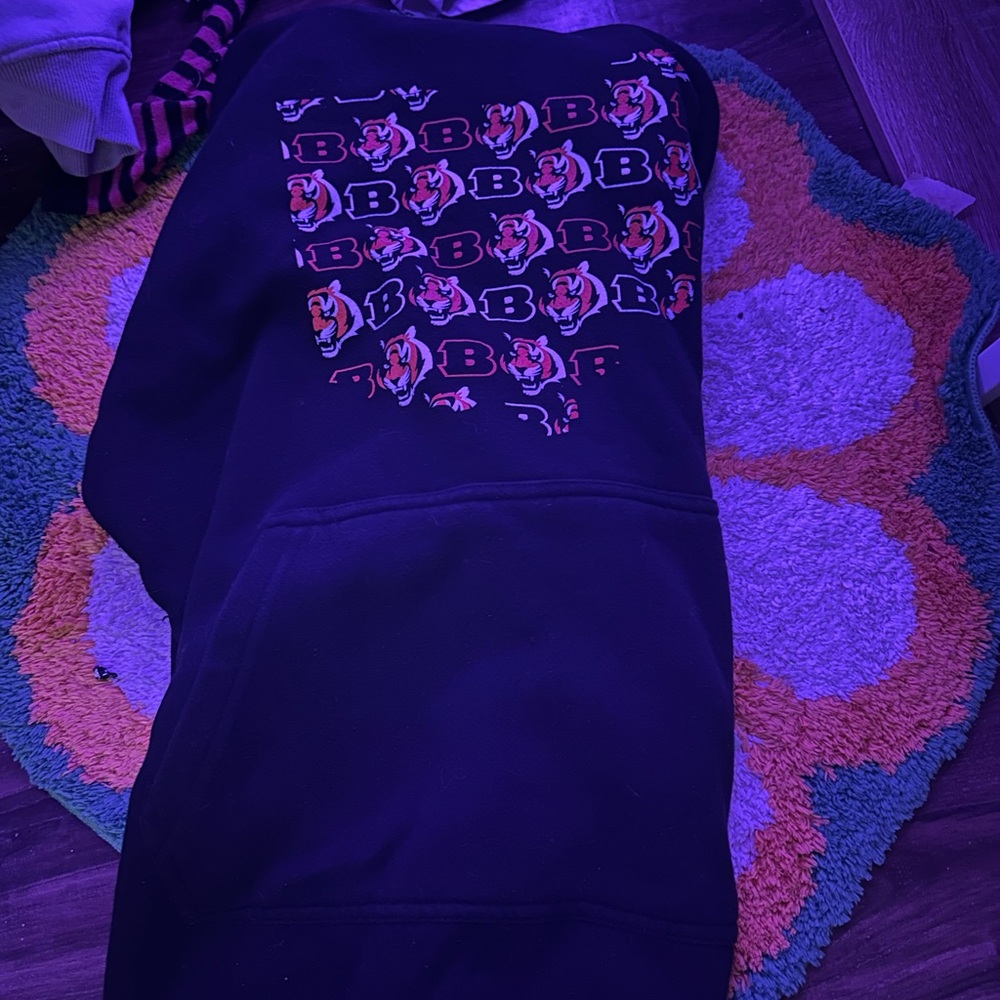 Kids Black Graphic Hoodie